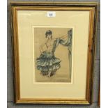 Small sketch attributed to William Russell Flint - Approx. image size: 18cm x 27cm