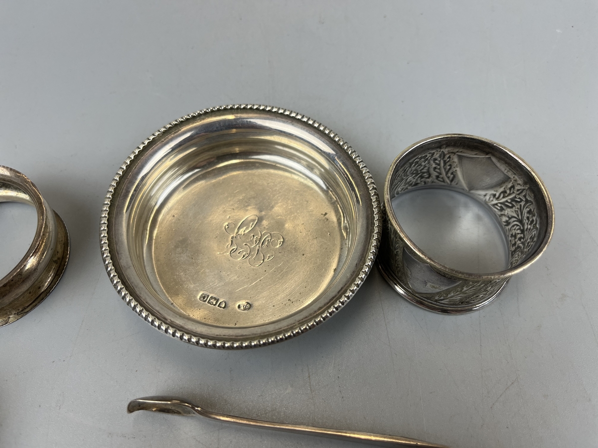 Collection of hallmarked silver to include trinket box - Approx. weight 149g - Bild 2 aus 5