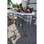 Aluminium bistro table