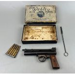 Webley & Smith mark 1 .22 air pistol with original box