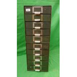 Pair of small filing cabinets by Hilners