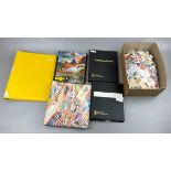 Collection of stamps and stamp albums