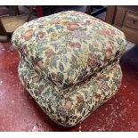 Pouffe with William Morris style fabric