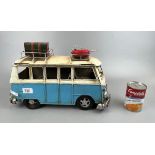 Tin plate model of VW campervan