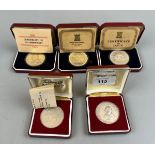 5 silver proof coins