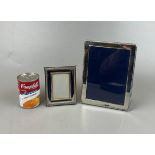 Pair of silver photo frames