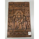 Oak carved panel