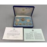 Cased silver proof coinage of Belize