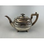 Hallmarked silver teapot - Gross weight 510g