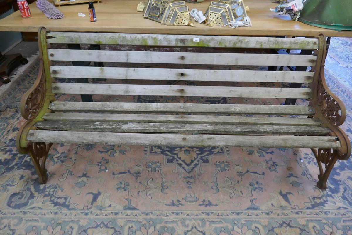 Rare Coalbrookdale garden bench