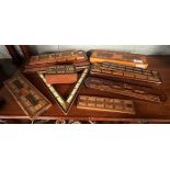 Collection of cribbage boards