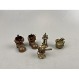 Collection of miniature brass and copper items