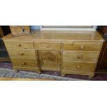 Antique pine sideboard - Approx size W: 164cm D: 53cm H: 84cm