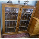 Glazed display cabinet - Approx size W: 100cm D: 35cm H: 125cm