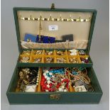 Jewellery box & contents