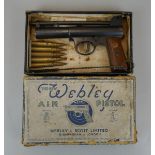 Webley & Smith mark 1 .22 air pistol with original box