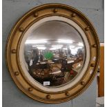 Regency gilt convex mirror