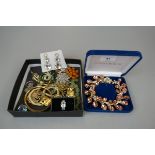 Collection of costume jewellery etc