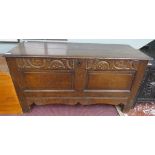 18thC oak coffer