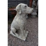 Large stone dog - Approx height: 80cm