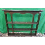 Early 19thC wall rack - Approx size W: 115cm D: 17cm H: 100cm