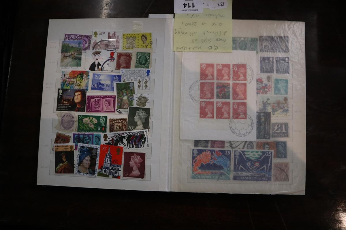 Stamp album GB mint and used over 600 all different reigns from queen Victoria to 2000's - Bild 5 aus 8