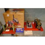 Boxed Mamod engine & accessories