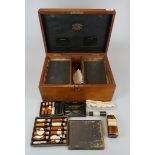 Victorian medical box and contents