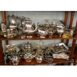 Large collection of silver plated items