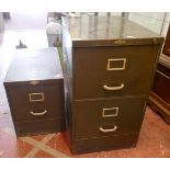 2 metal filing cabinets by Art Metal