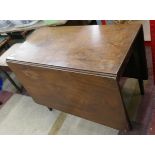 19C drop leaf mahogany dining table