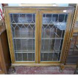 Glazed display cabinet - Approx size W: 100cm D: 35cm H: 125cm