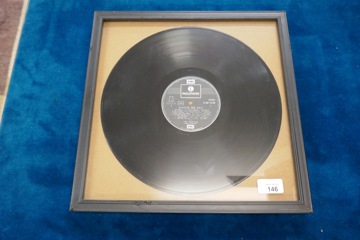 Framed Beatles vinyl record - Beatles for Sale