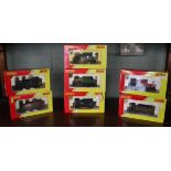 7 boxed Hornby trains
