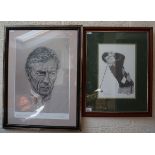 2 Ltd edition prints one of Lester Piggot and the other Tony Jacklin