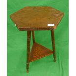 Octagonal 2 tier pokerwork table