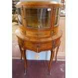 Fine French inlaid & ormolu mounted cabinet - Approx: W: 79cm D: 41cm H: 117cm