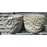 Pair of stone planters