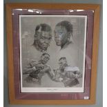 Signed Ltd edition print of Bruno vs Tyson