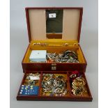 Musical jewellery box and contents