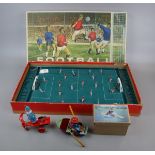 Retro football game and 2 tin plate toys