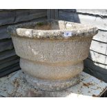 Stone corner planter