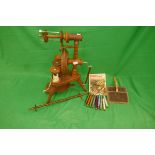 Spinning wheel with accessories