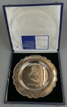 Hallmarked silver Assay plate by Joseph Gloster 52/200 - Approx weight: 380g