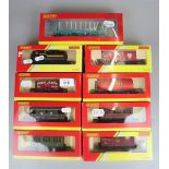 9 boxed Hornby train carriages