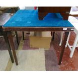 Folding card table