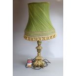 Ornate gilt table lamp