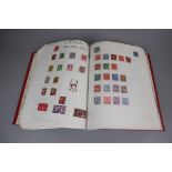 Populated stamp album