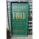 Home Cooked pub sign - Approx size: 60cm x 122cm