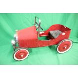 French red pedal car